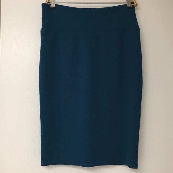 ❌SOLD❌ LuLaRoe Teal Cassie Skirt - Size M - Picture 8 of 8